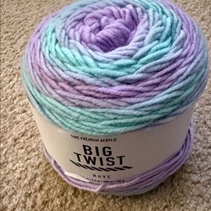 Big Twist Rave Yarn in color Unicorn
